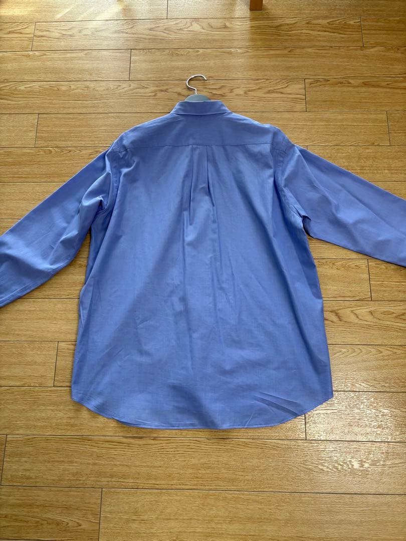 COMOLI コモリシャツ サイズ1 サックスカラー ブルー