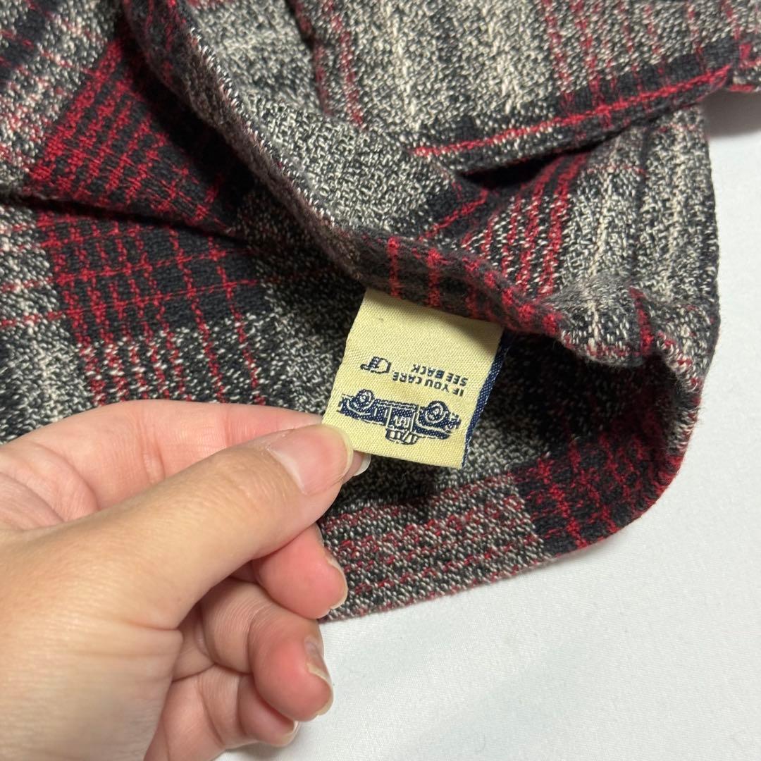 ぱ*ち様 90s L RRL 三ツ星　シャドーチェック　コットン シャツ