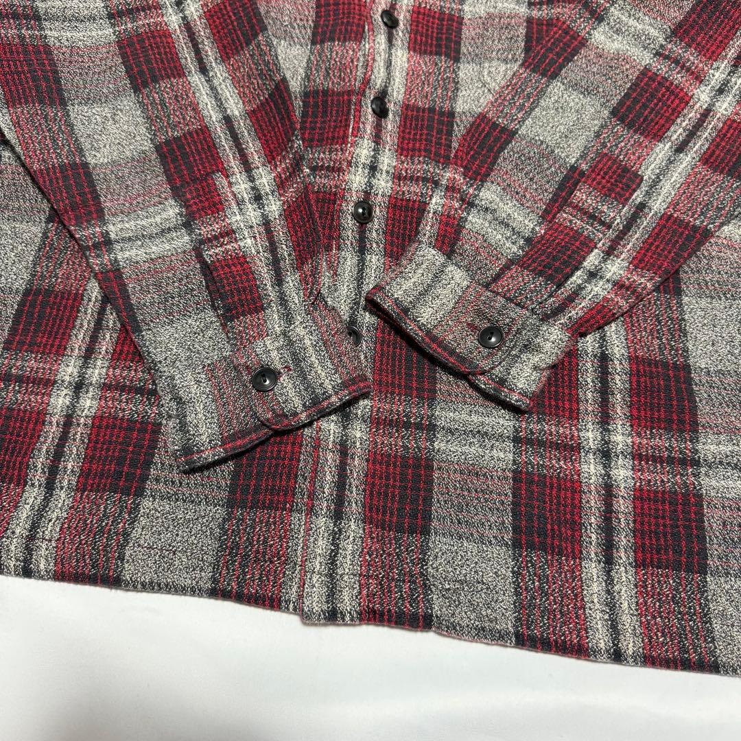 ぱ*ち様 90s L RRL 三ツ星　シャドーチェック　コットン シャツ