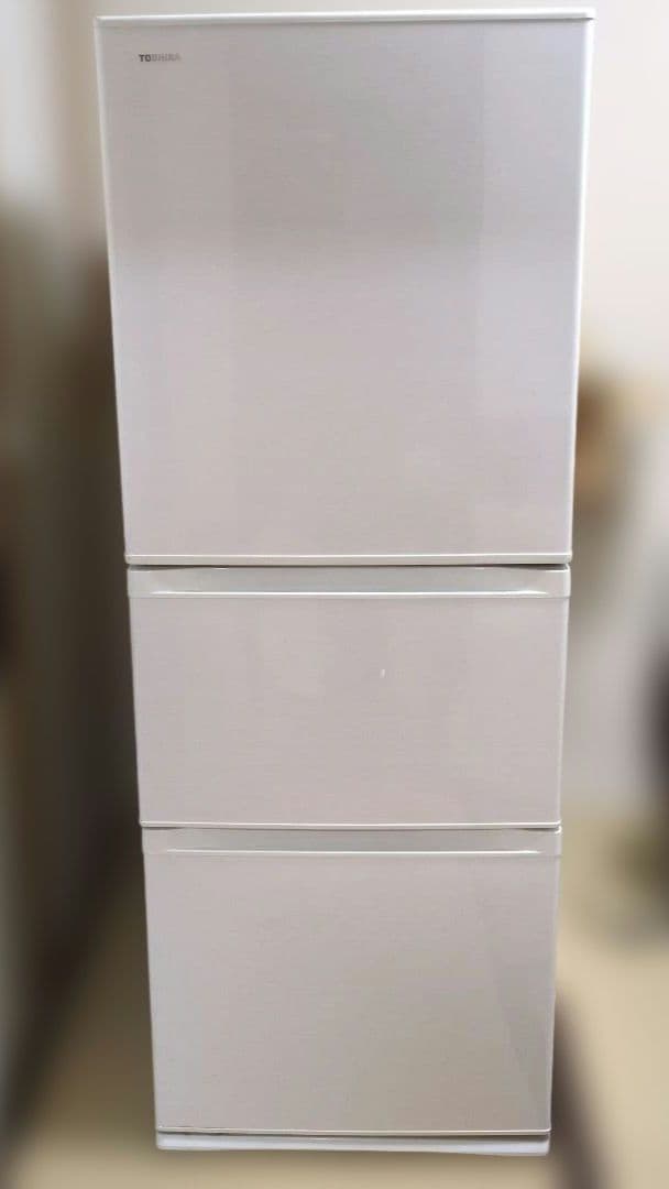 TOSHIBA ノンフロン冷凍冷蔵庫 ３ドアホワイト 2018年製 330L製氷