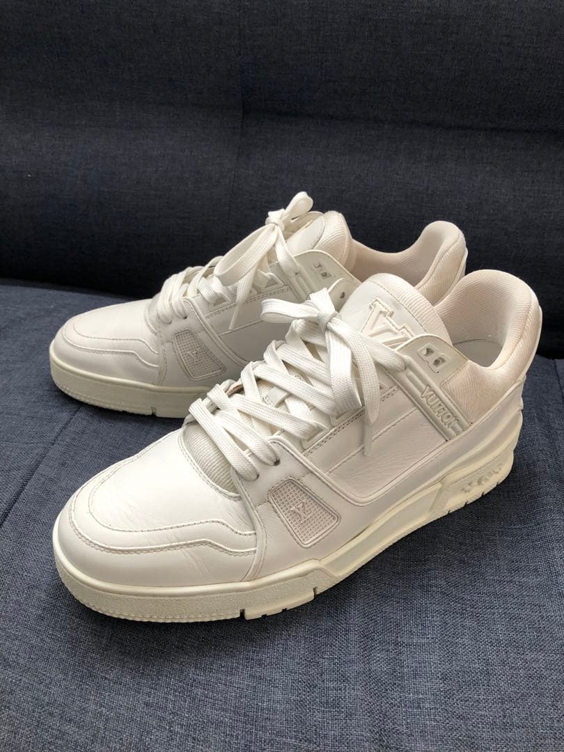 ルイヴィトン LVトレイナーライン スニーカー UK6.5ホワイト 白