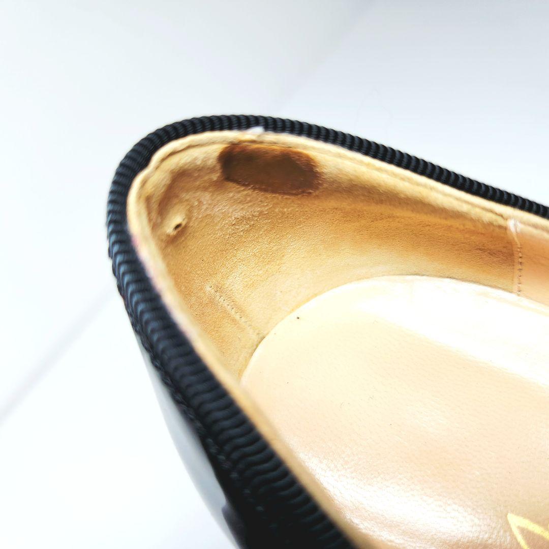 Christian Louboutin パンプス レッドソール エナメル リボン