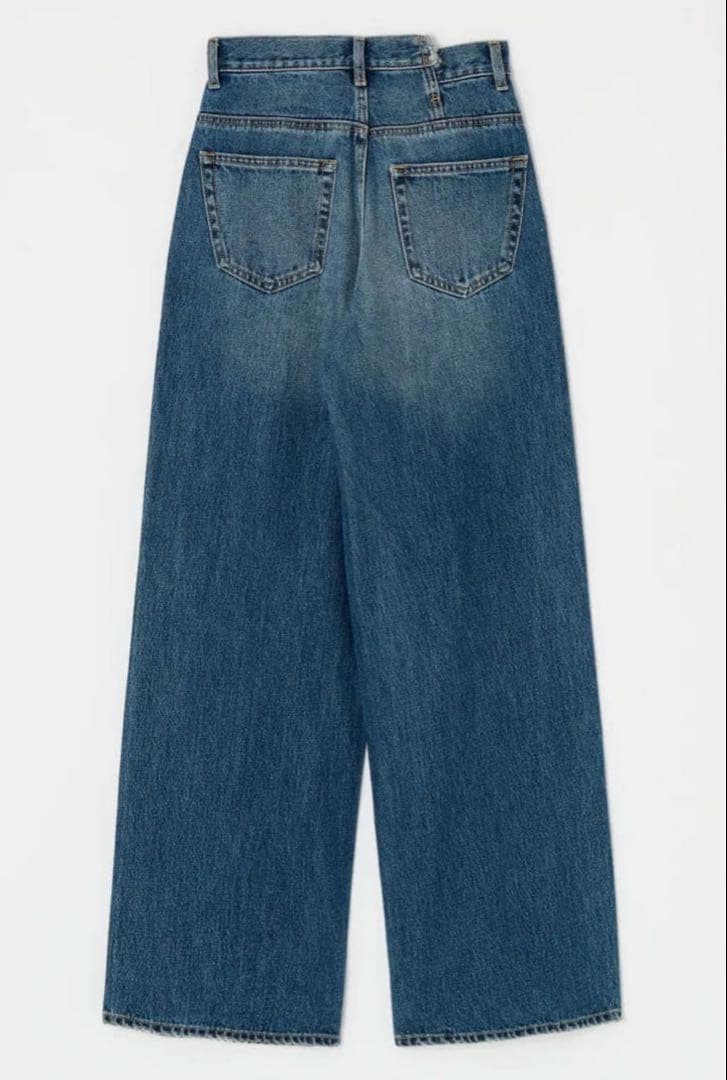 MOUSSY CROSS WAIST WIDE ストレートSサイズ