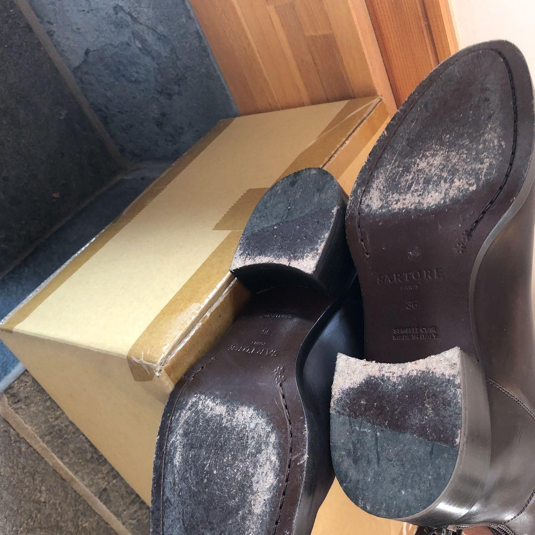 ロングブーツ ブラウン　サルトル　36サイズ