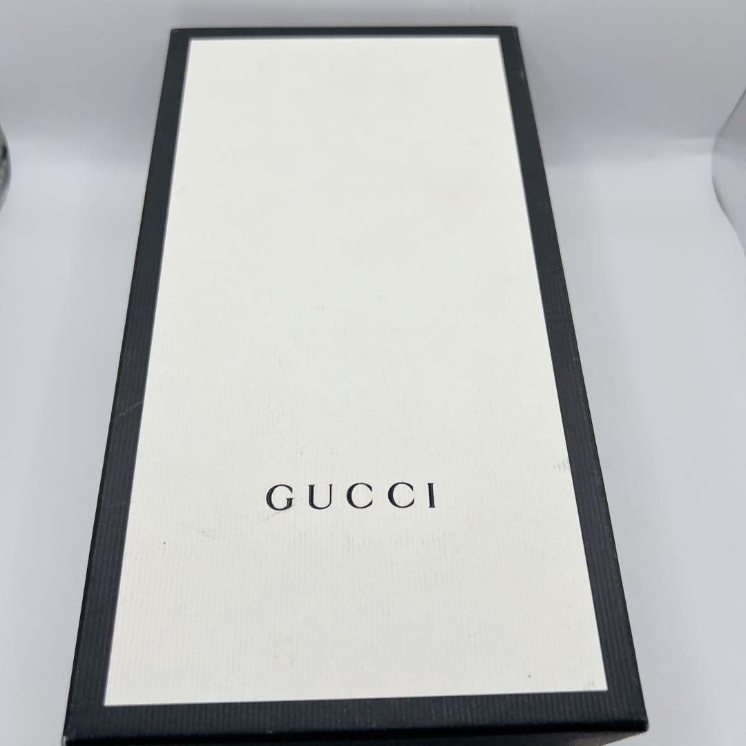 GUCCI インターロッキングG レザー 長財布 ブラック 正規品　シボ革