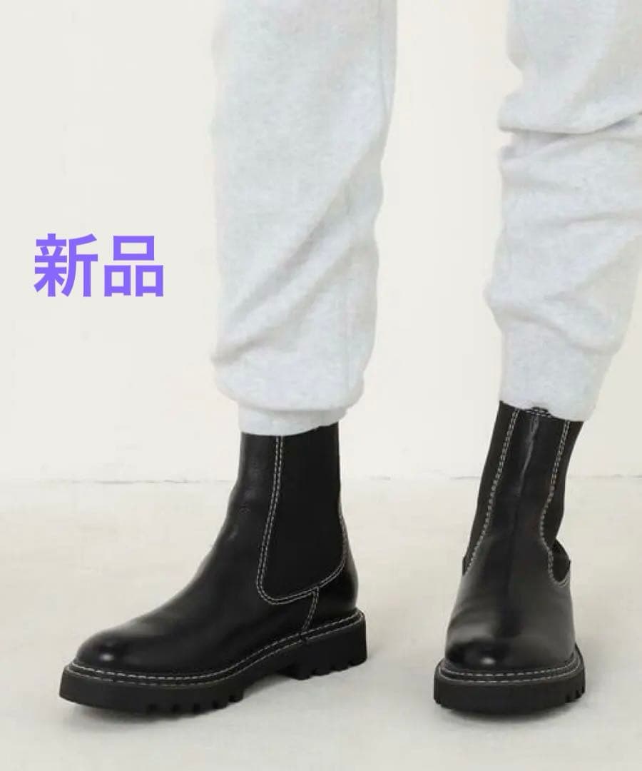 新品　TOMORROWLAND GALERIE VIE サイドゴアショートブーツ