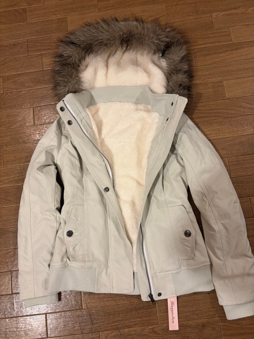 CRYPTIC ファー付きライトグレークロップドジャケット　y2k swag