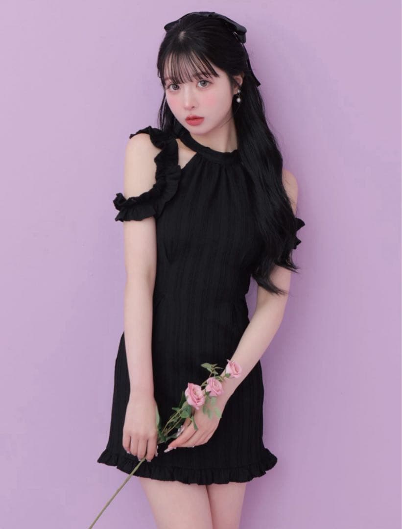 ゲリラ値下げ‼️MmeemeBack ribbon shirring mini