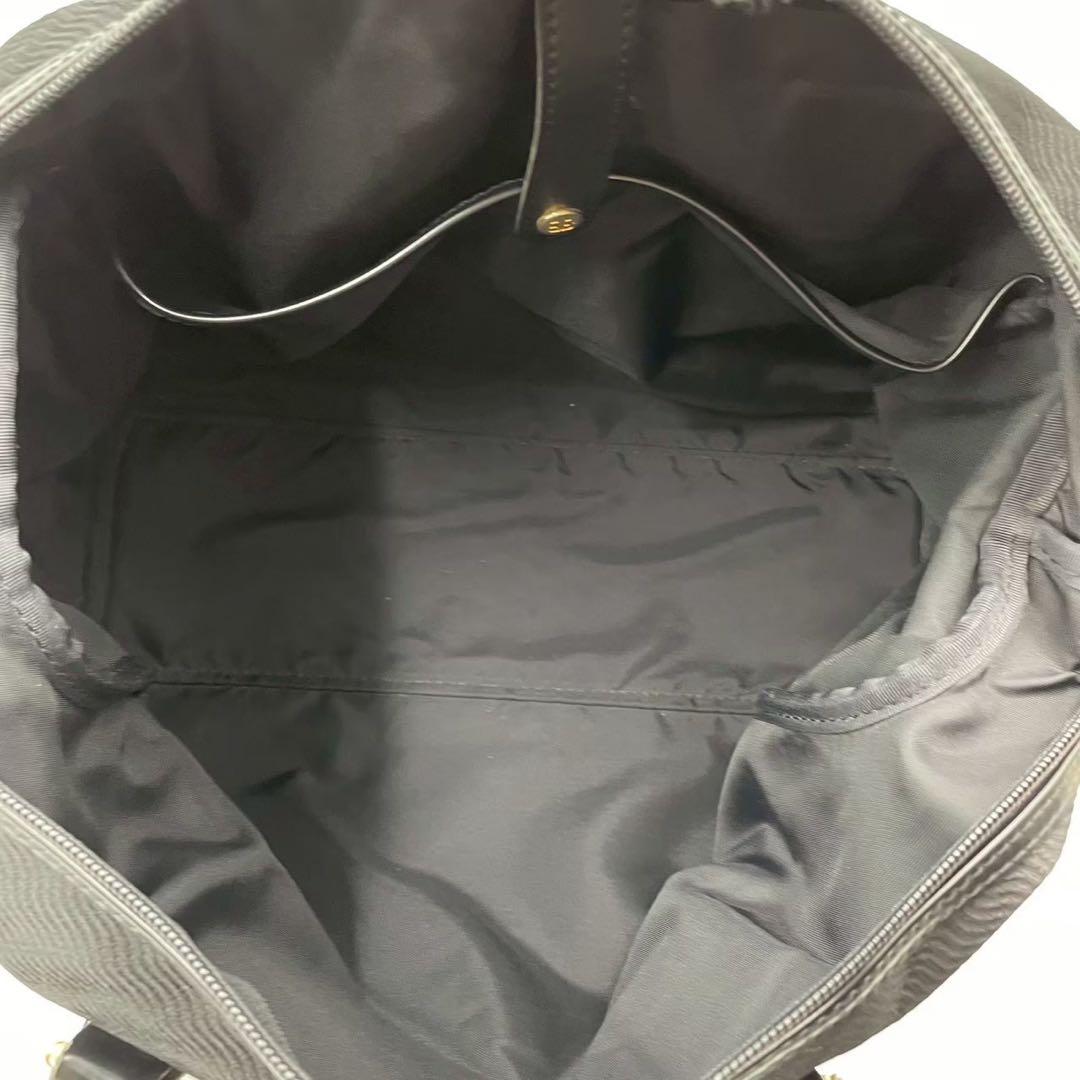 良品　ヴィンテージ バレンシアガ　ナイロンボストンバッグ　ブラック BBロゴ