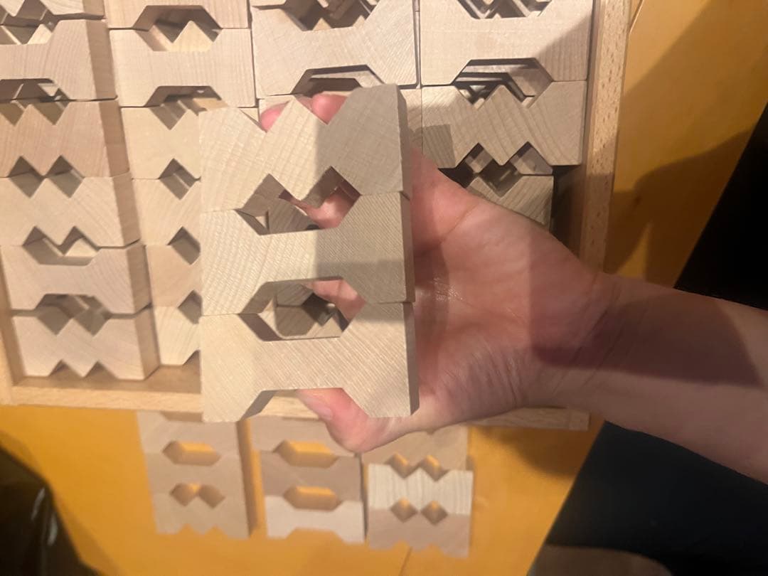 デュシマ社　ドイツ　積み木　知育玩具　フレーベル　ジグザグ