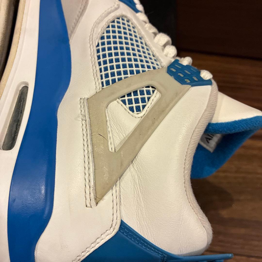 ト*う様 ナイキ エアジョーダン4 レトロ ミリタリーブルー
