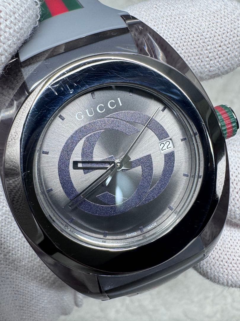 GUCCI Gタイムレス グレー 時計