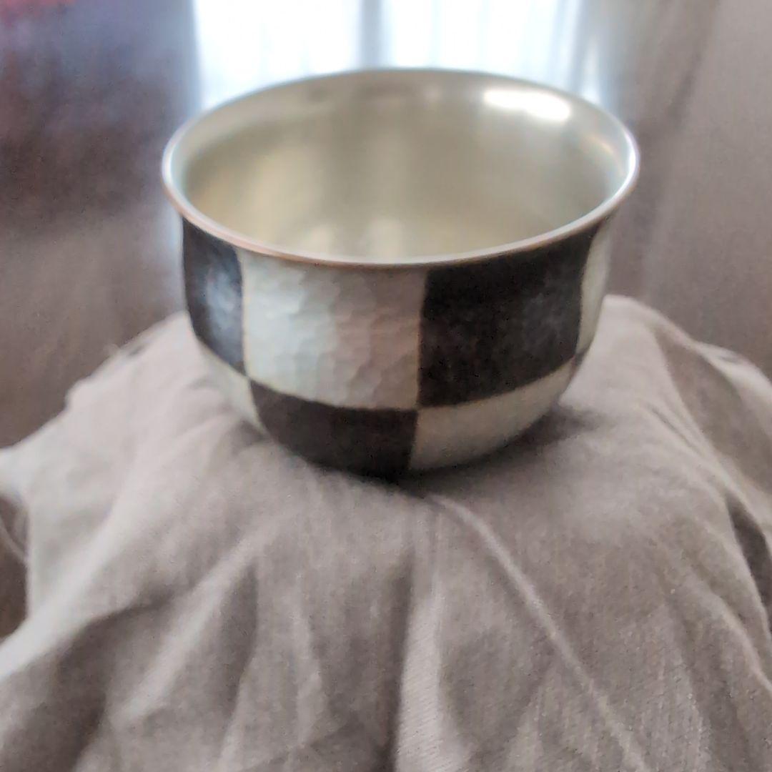 玉川堂　ぐい呑み　市松