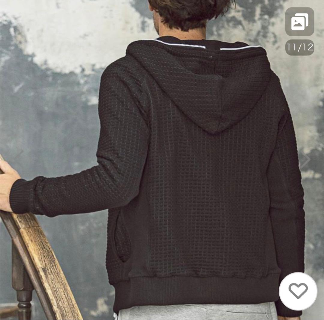 1PIU1UGUALE3 ウノピュウ relaxリラックス ワッフルリブパーカー