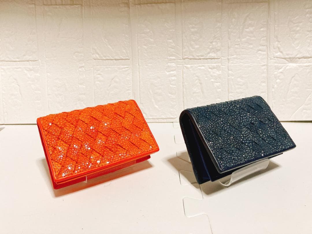 ☆まれ☆ガルーシャ　名刺入れ　イントレチャート加工　2点セット