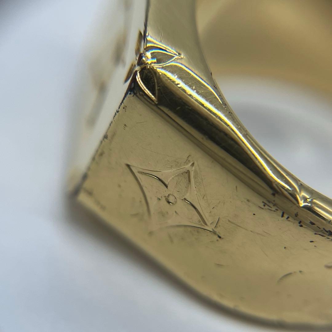 ルイヴィトン モノグラム シグネットリング Lサイズ 21号 M80191