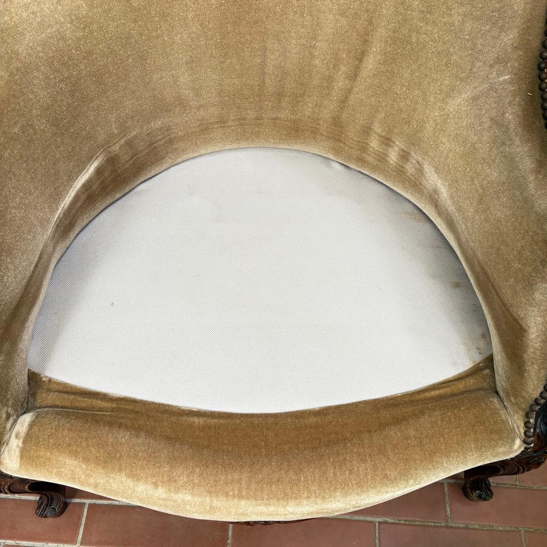 【アンティーク】ソファ イギリス フランス サロンチェア 椅子 ビィンテージ