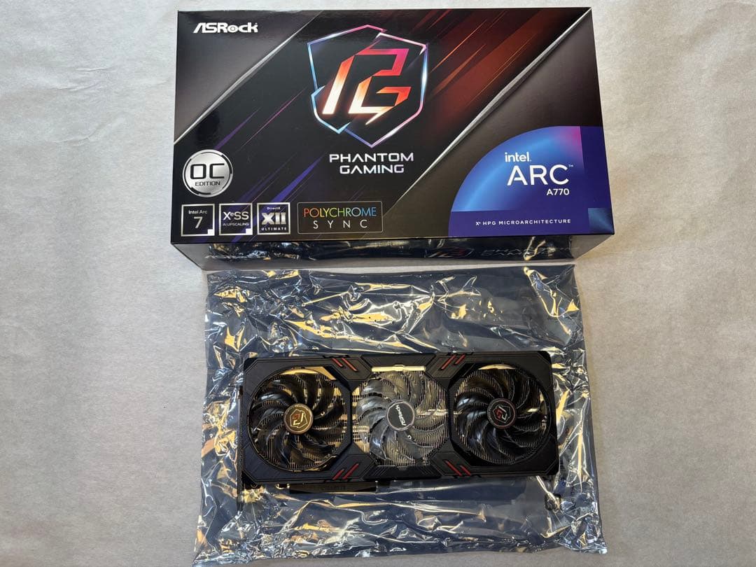 グラフィックボード・グラボ・ビデオカード ASRock Arc A770 PHANTOM GAMING D 8GB OC