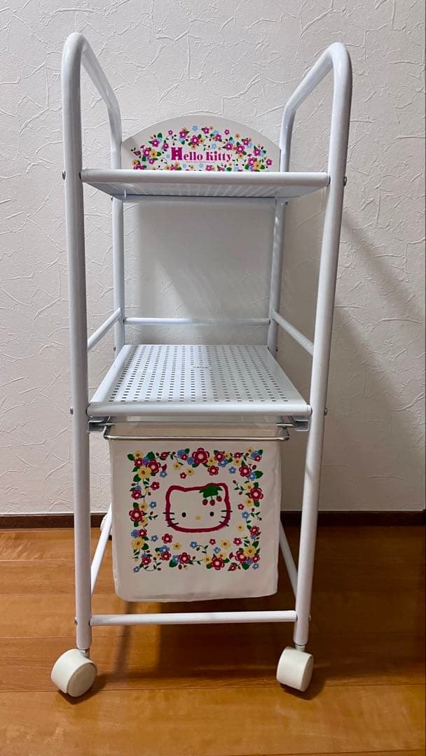 【希少】ハローキティ 01年製 野いちご シリーズ 収納ラック 平成レトロ