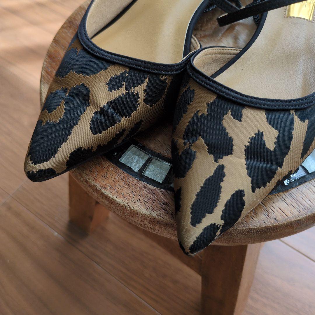 GRISEポインテッドコンビストラップスリングバック