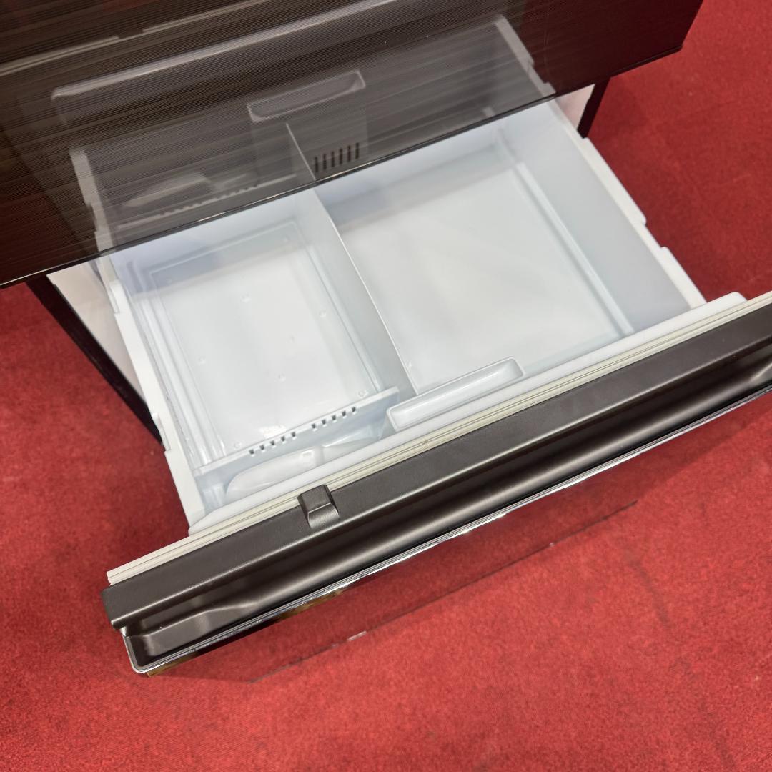 都内23区配送無料　美品三菱3ドア冷蔵庫330L　製氷有2020年製お洒落な茶色