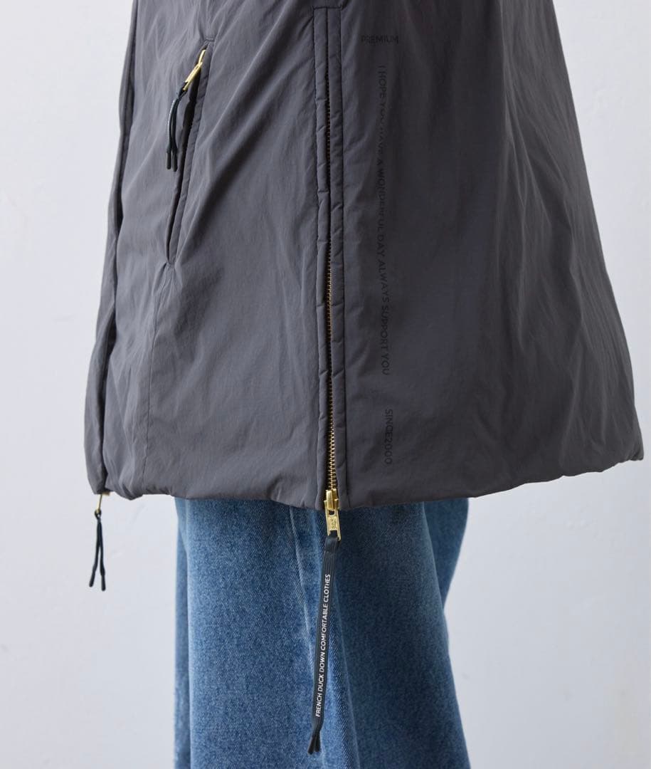 【PUAL CE CIN】フレンチダックダウンサイドジップジャケット