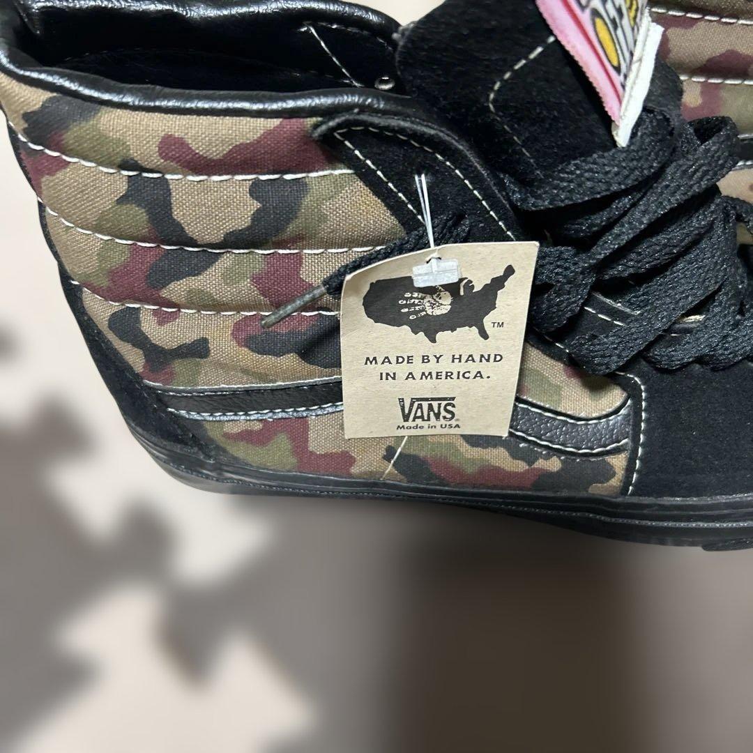 VANS SK8-Hi ブラック/カモフラージュ　26.5〜27.0cm