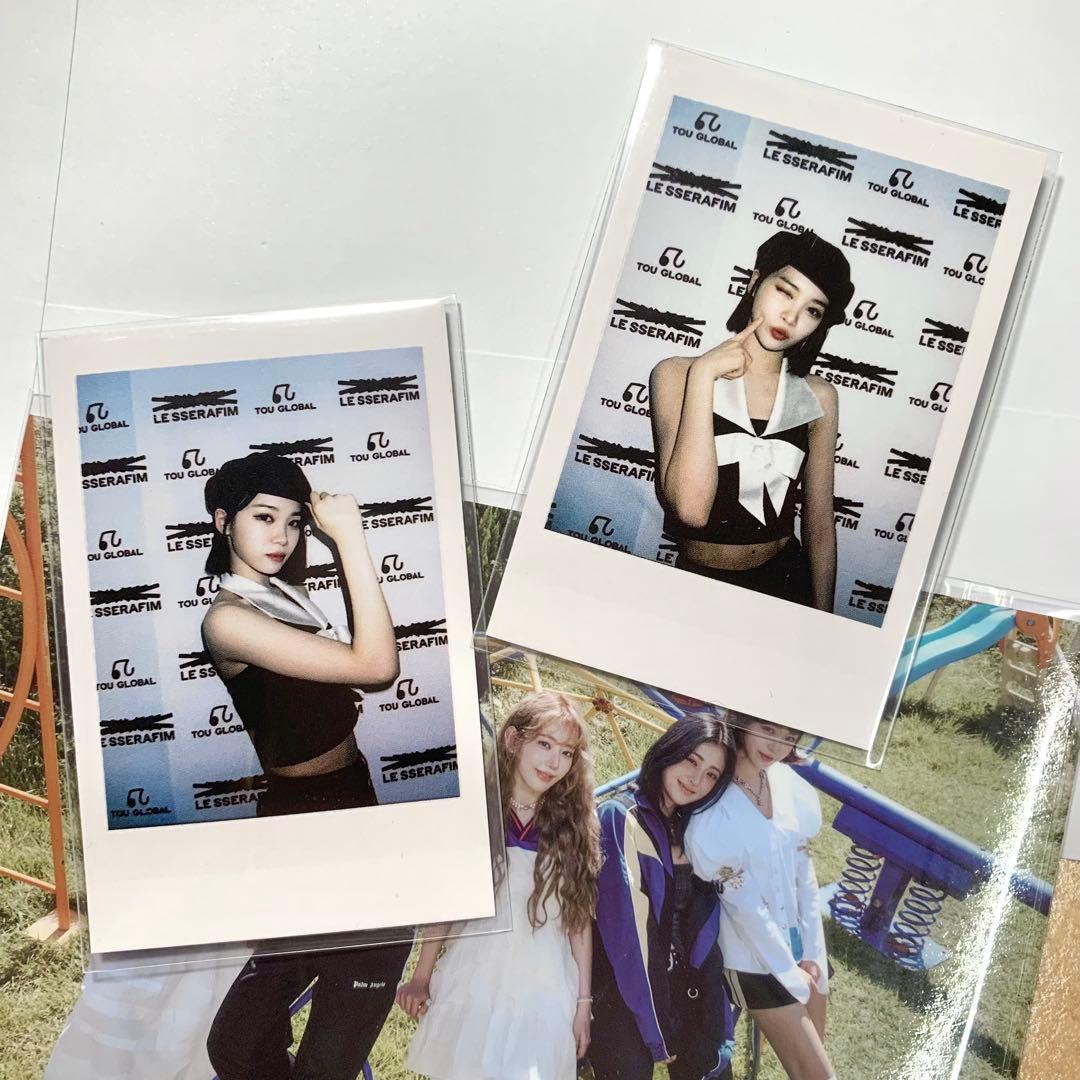 lesserafim TOU中華 チェウォン ポラロイド チェキ風 2枚セット