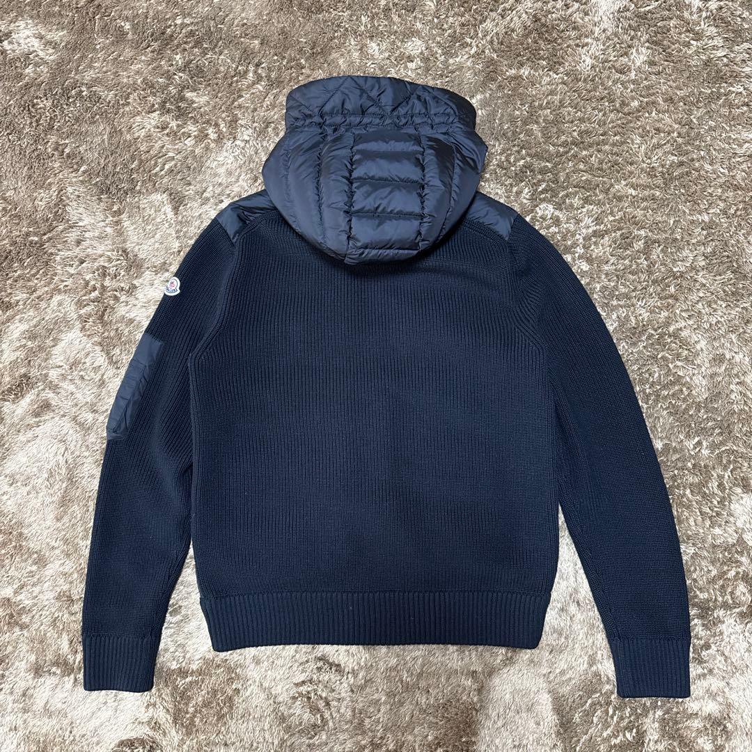 moncler モンクレール　ハイブリッド　ニット　ダウン　black M