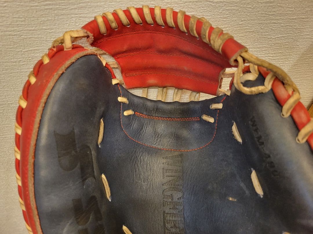 SSK キャッチャーミット 軟式用 レッド/ブラック