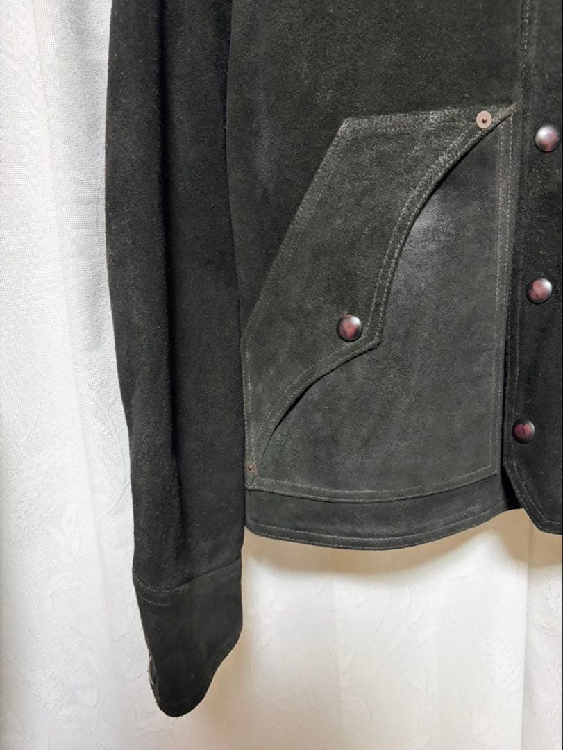 RRL ダブルアールエル シアリングカラー スエードウエスタンジャケット