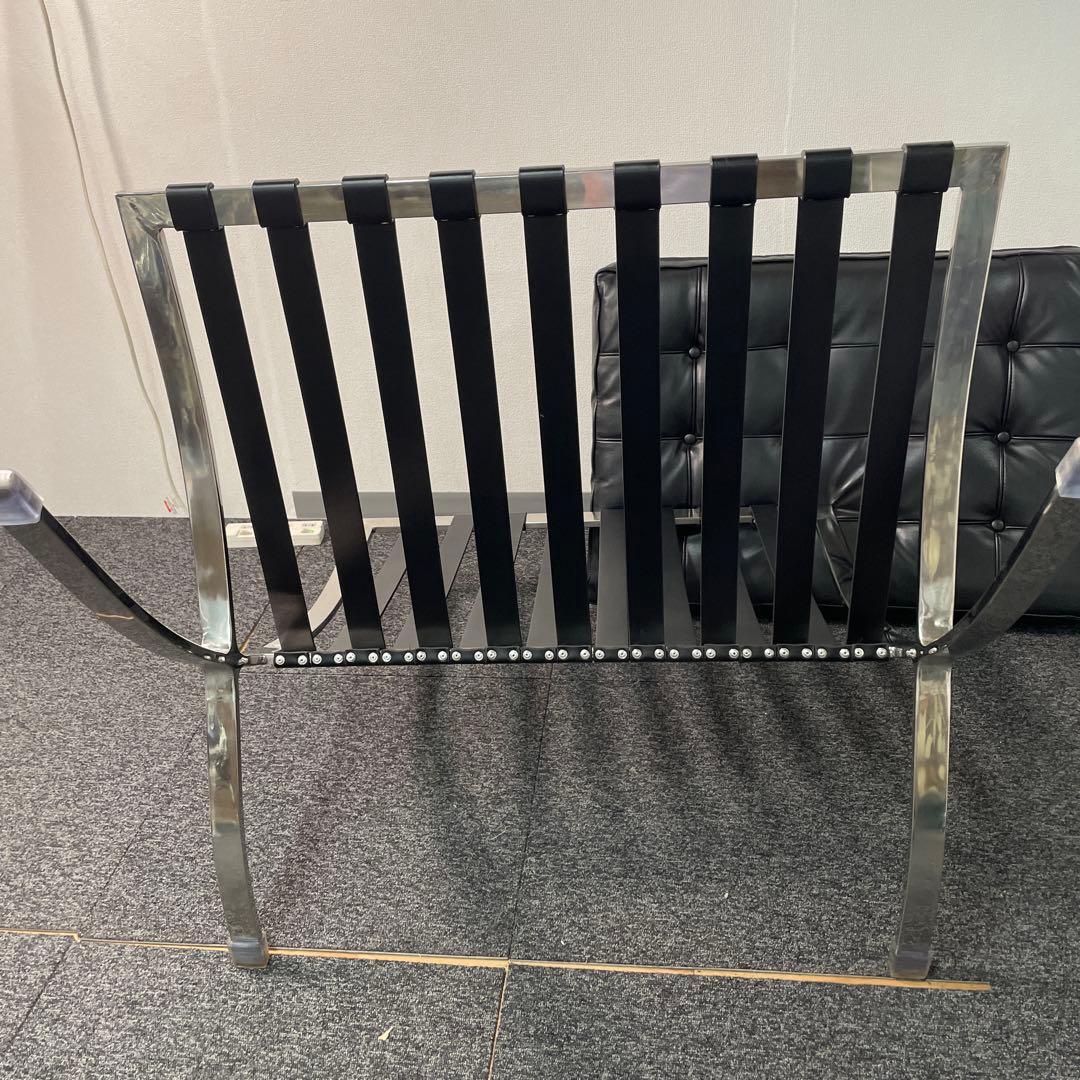 バルセロナチェア　リプロダクト　ブラック　チェアのみ　直接引取可　S687