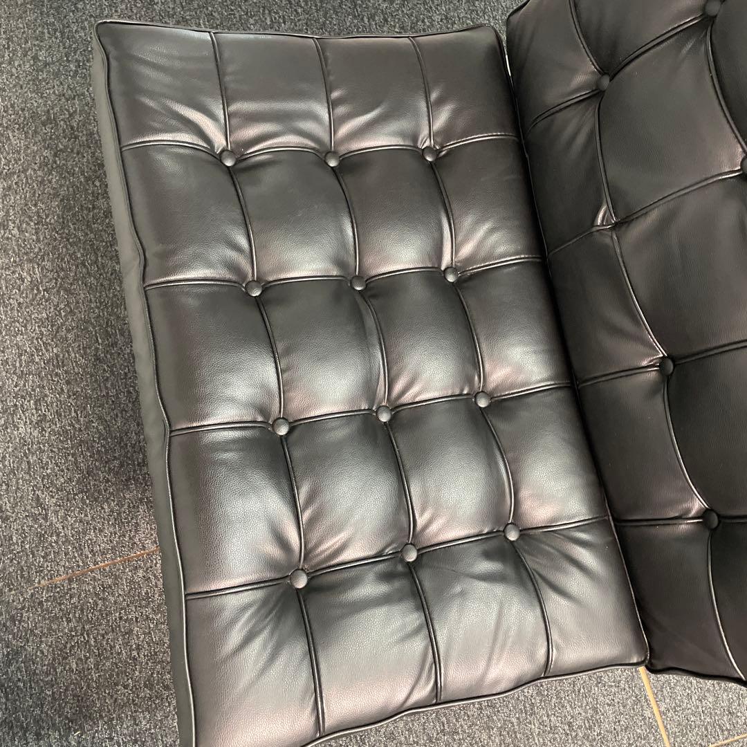 バルセロナチェア　リプロダクト　ブラック　チェアのみ　直接引取可　S687