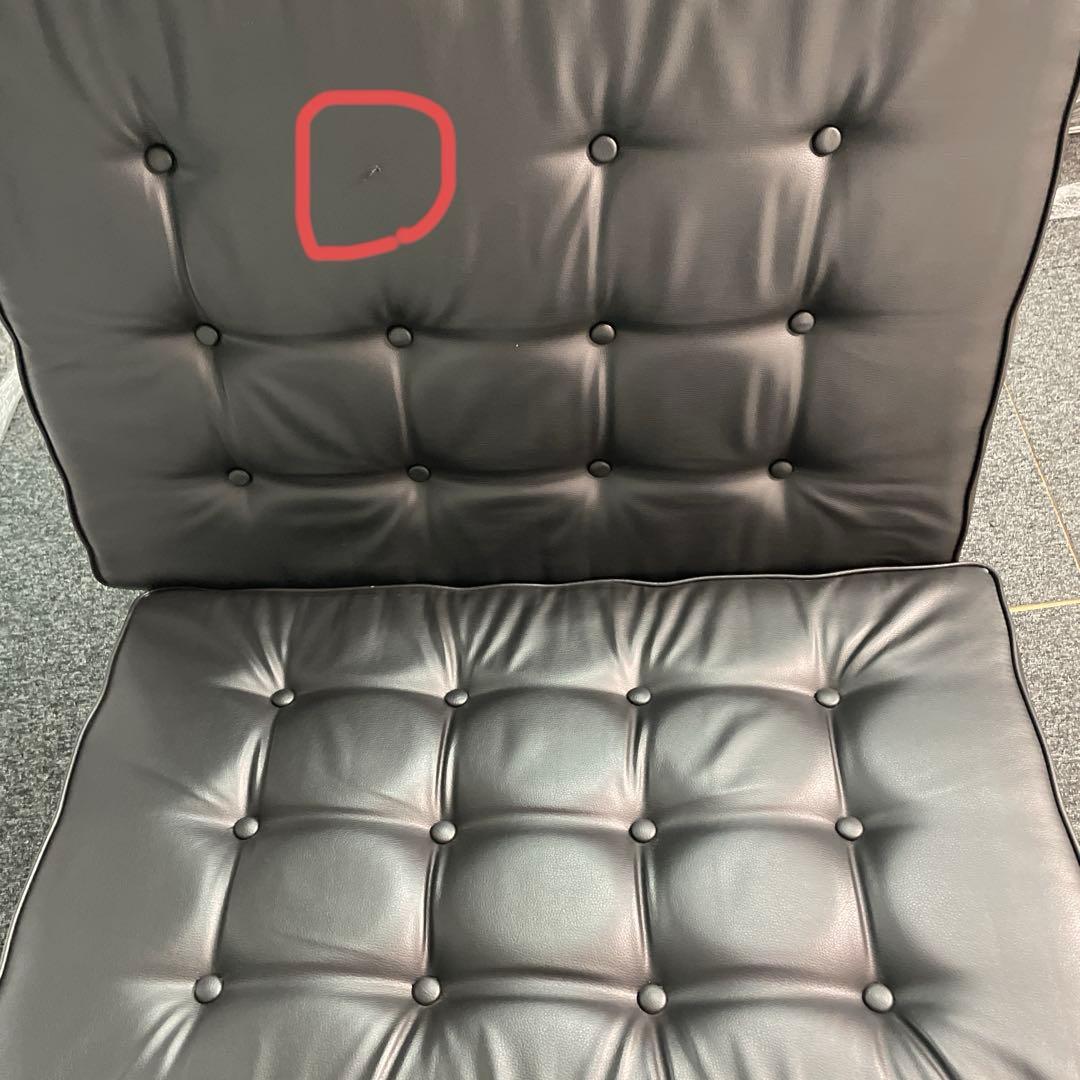 バルセロナチェア　リプロダクト　ブラック　チェアのみ　直接引取可　S687