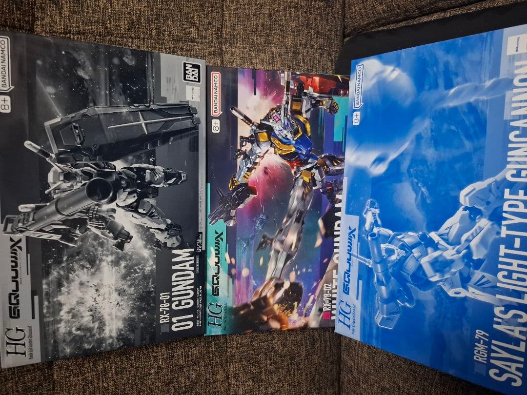 白いガンダム セイラ専用軽キャノン 01ガンダム３機セット