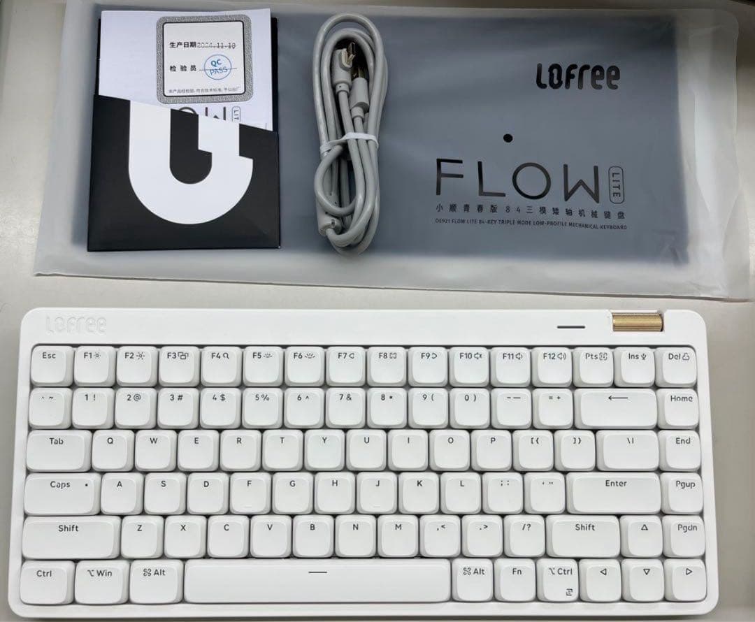 LOFREE Flow Lite 84 US配列　ホワイト