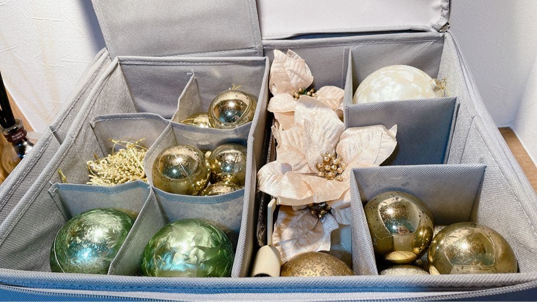 【えりなさん専用】アルザスオーナメント62p＋LED100球＋収納ボックス付き