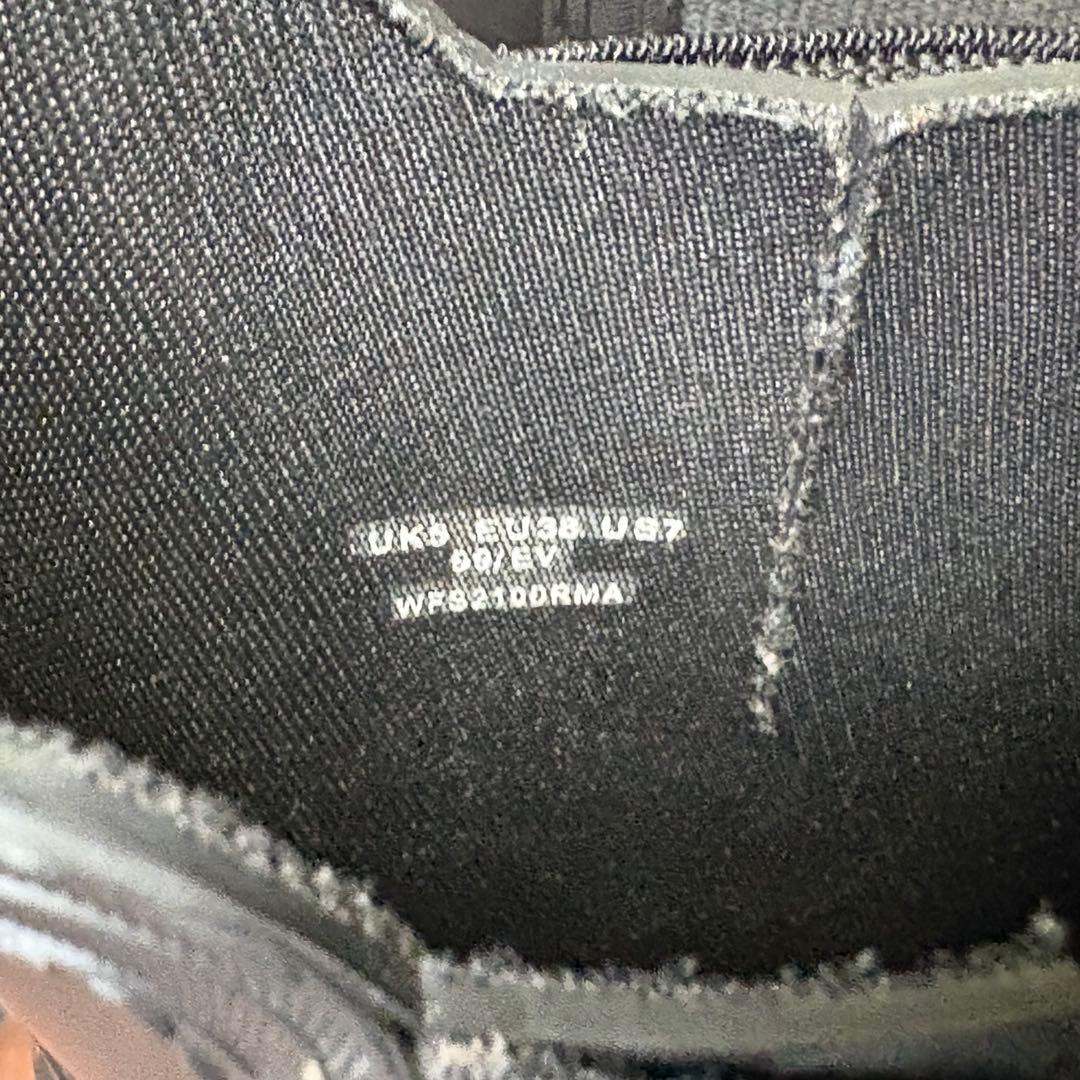 ほぼ新品 ハンター　ショートブーツ　厚底 レインブーツ　25cm ブラック　黒