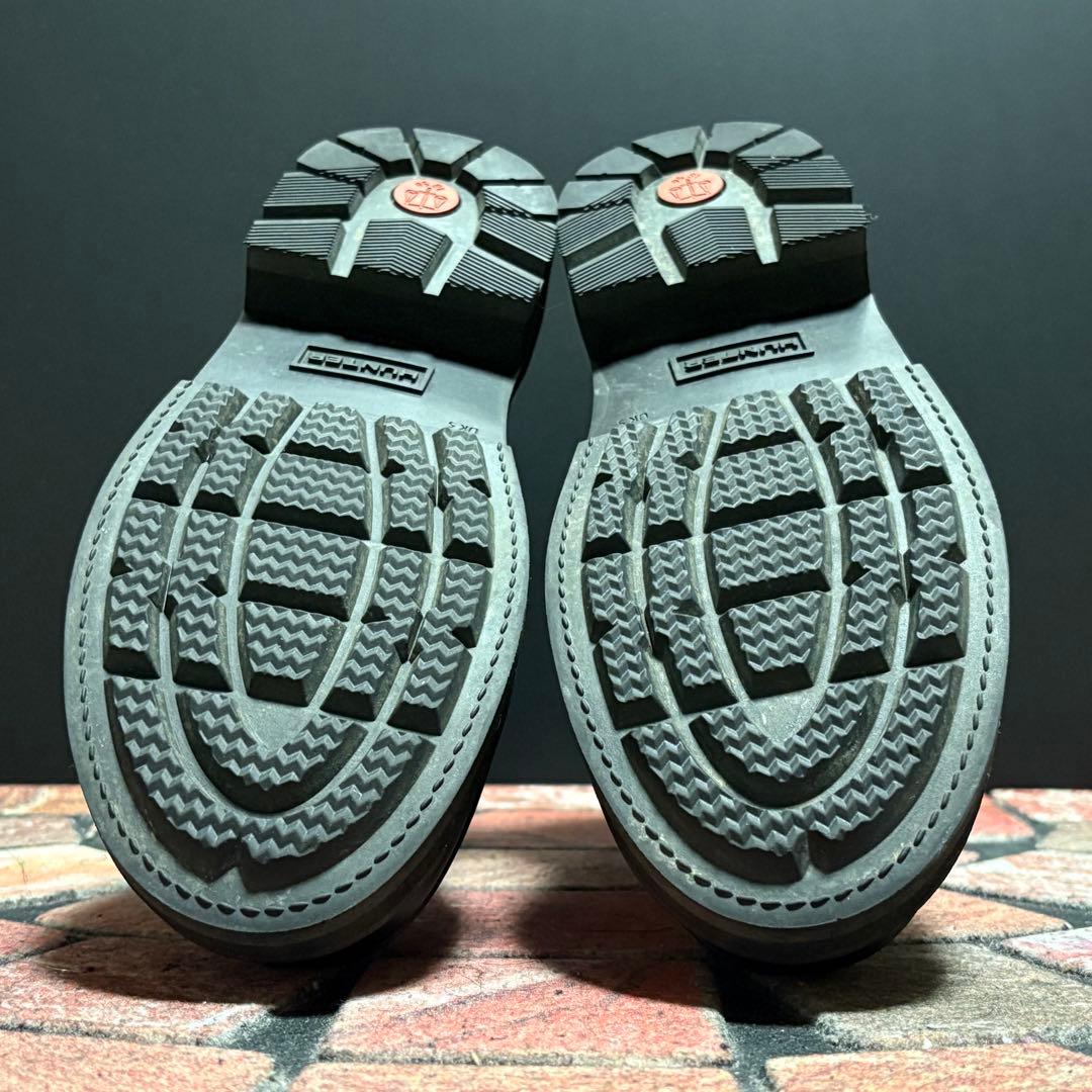 ほぼ新品 ハンター　ショートブーツ　厚底 レインブーツ　25cm ブラック　黒