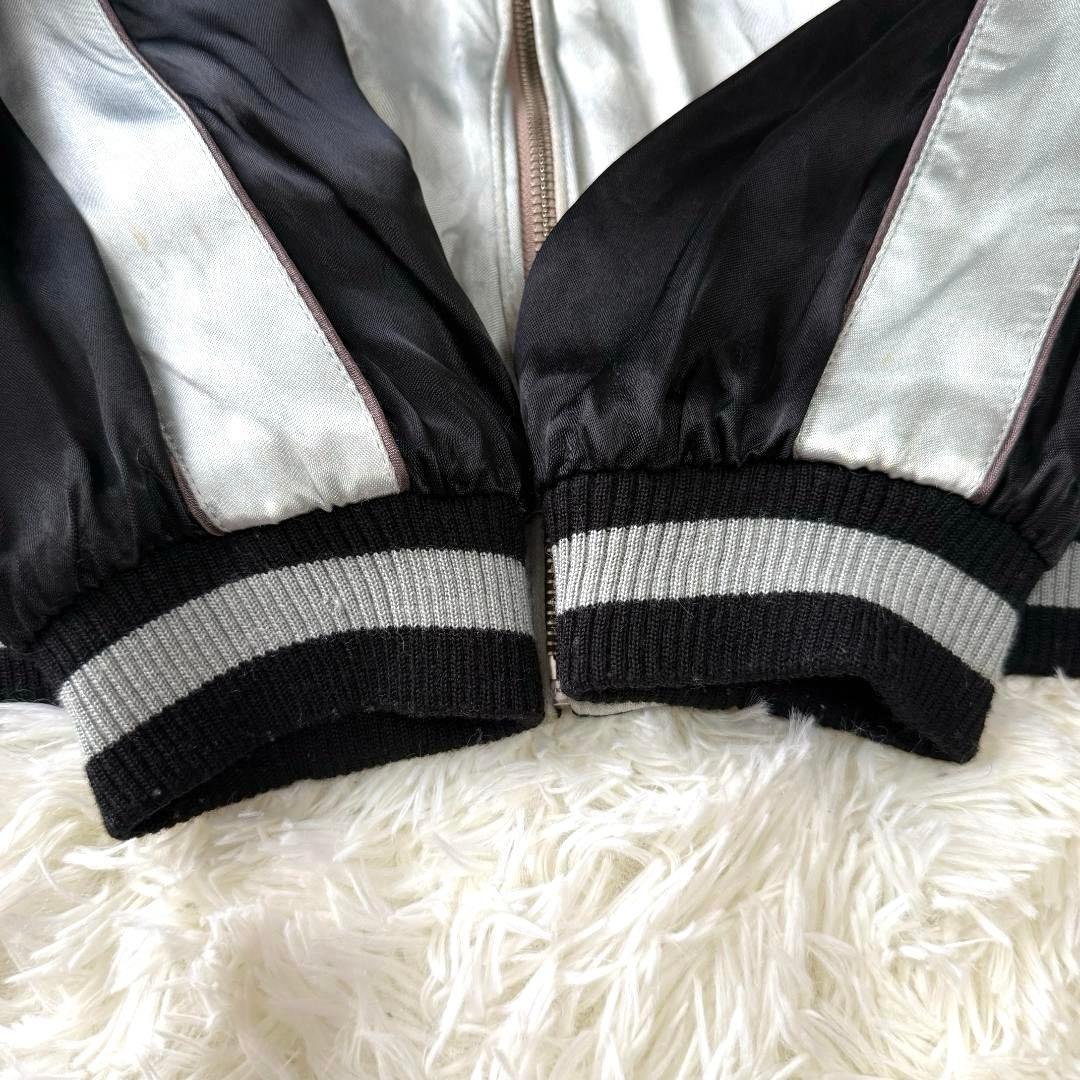 名作✨satori サトリ リバーシブル スカジャン 狼 満月 刺繍 メンズ L