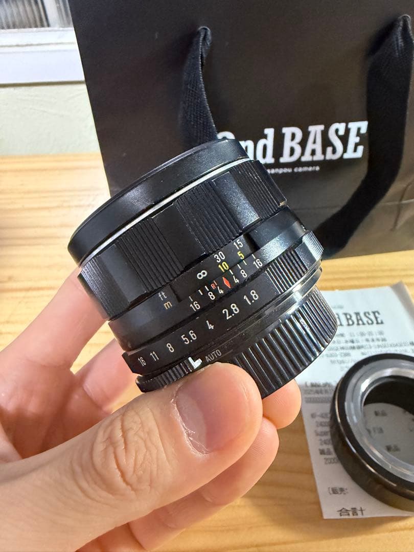 【美品】SuperTakumar 55mmF1.8 Eマウントアダプター付き