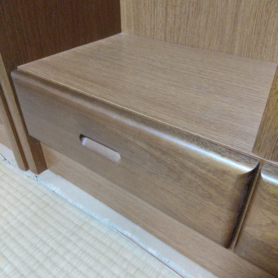 大きい本棚①　木製　ダークブラウン　幅90cm　高224cm　１個　　匿名配送