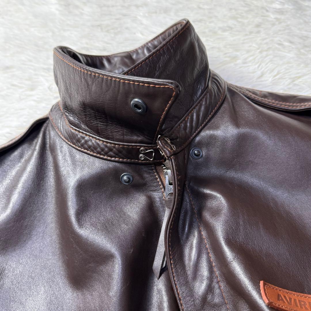 【極美品】AVIREX A-2 レザーフライトジャケット M 現行完売品