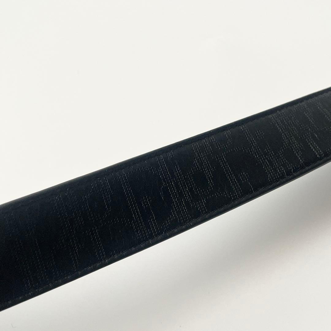 ディオール　ベルト　オブリーク　ギャラクシー　CDロゴ　レザー　黒　85/34