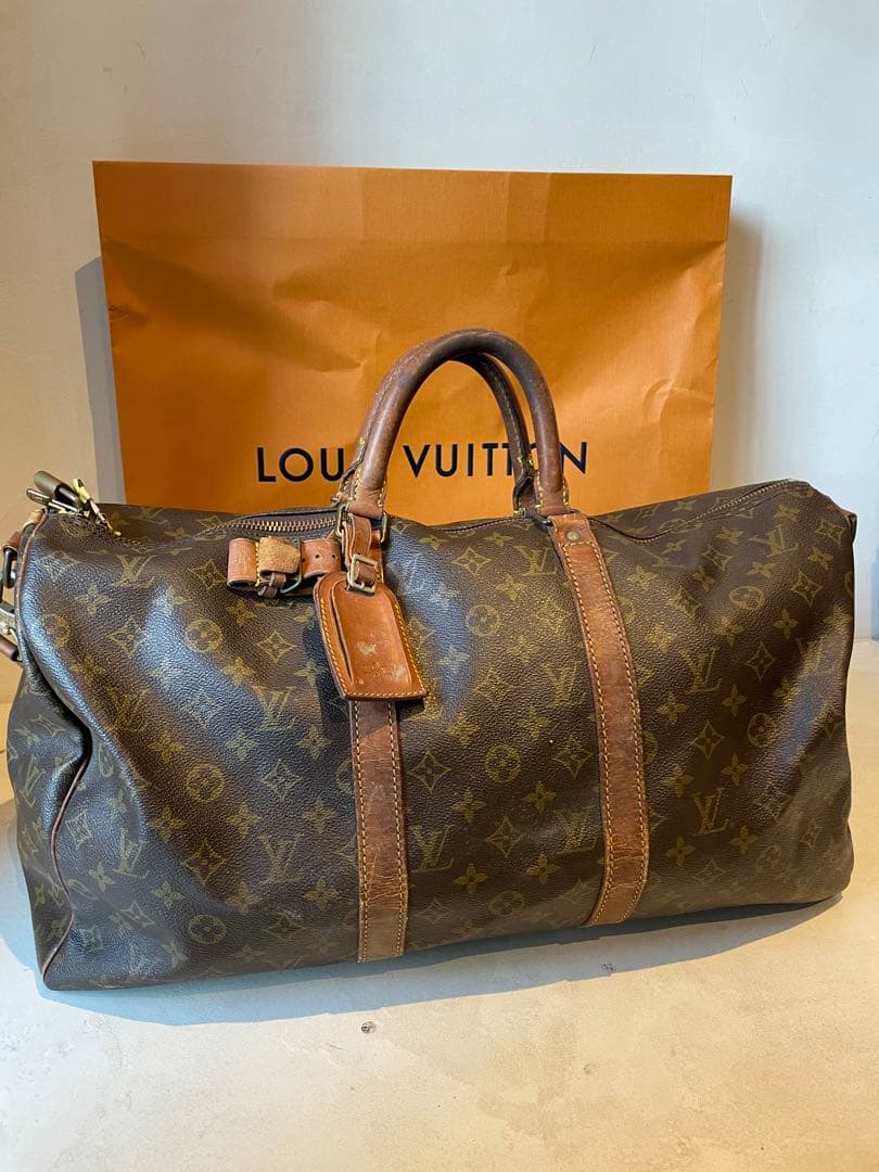 【正規品】Louis Vuitton キーポル50バンドリエール　モノグラム