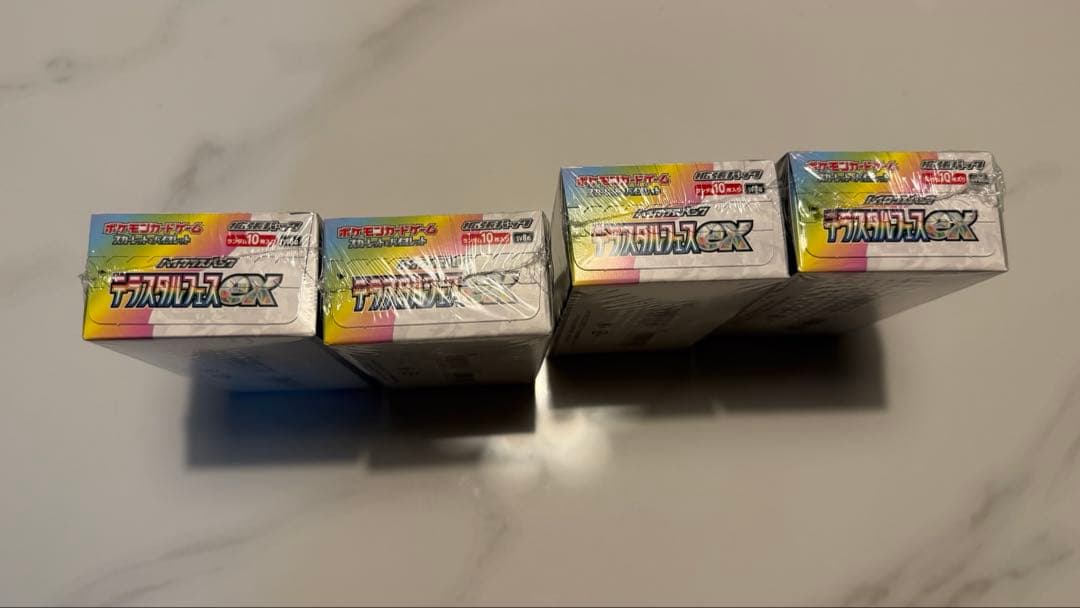 テラスタルフェスex　4BOXセット　シュリンク付き　新品未開封