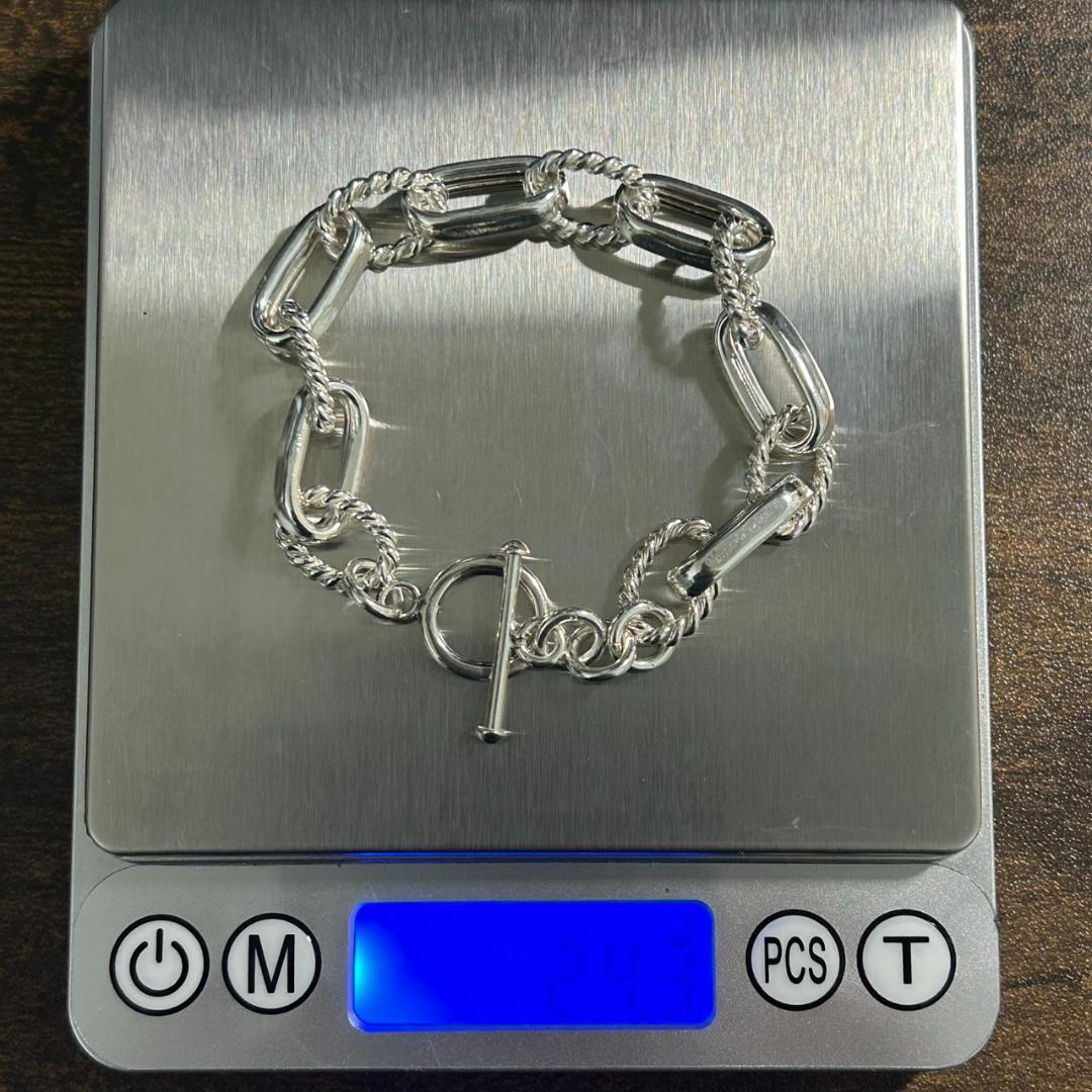 メキシコ製 シルバー925 ツイスト×オーバルチェーン ユニセックス タスコ