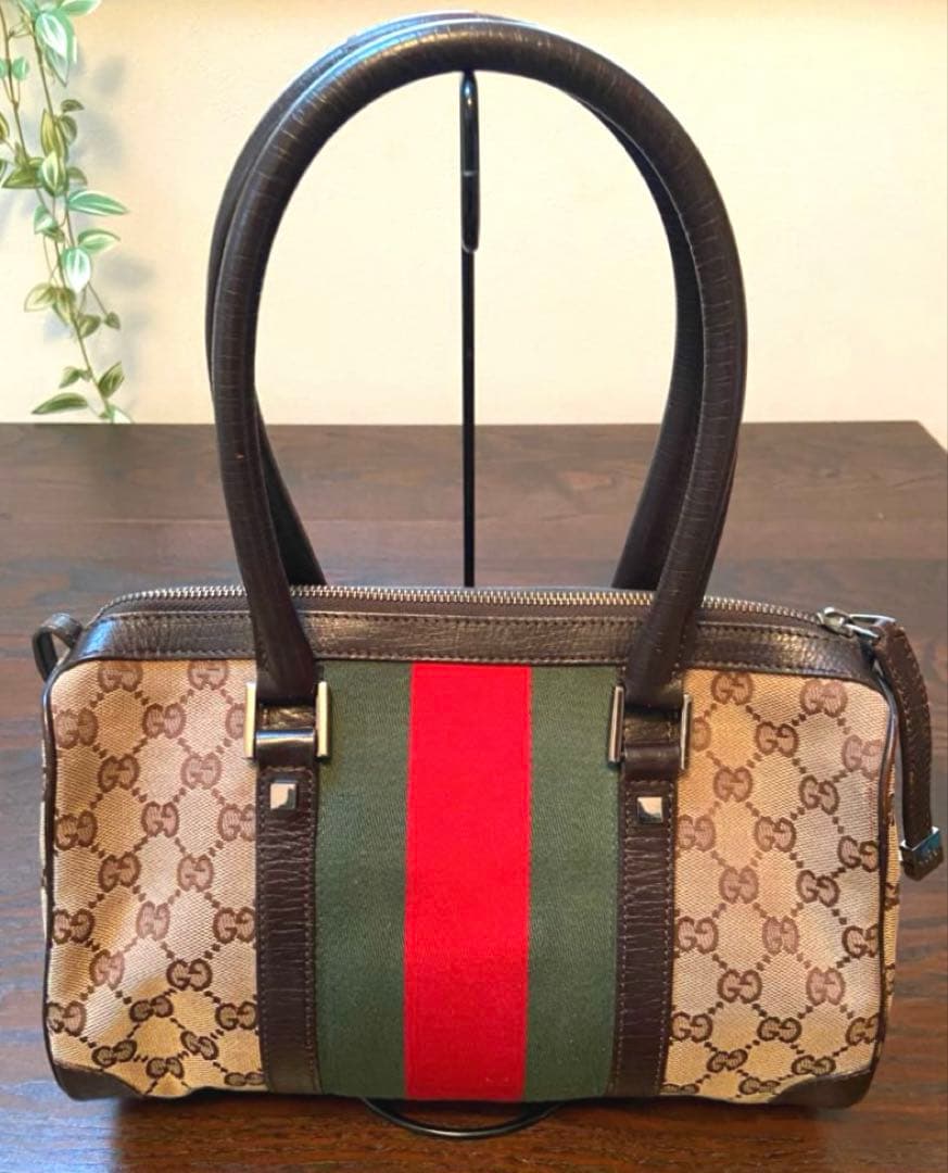 Gucci ☆正規品　シェリーラインGGパターン ミニボストン　美品