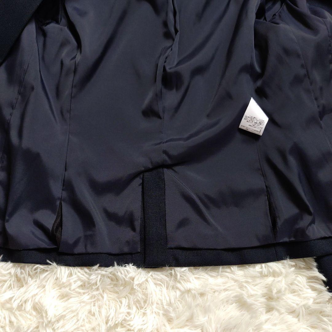 【美品】PLST プラステ ノーカラージャケット パンツスーツ セットアップ