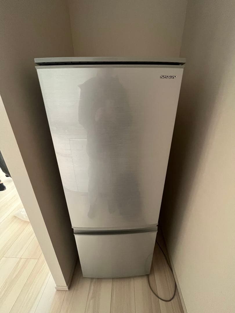 SHARP 2ドア冷蔵庫 167L SJ-D17F-S 2020年製